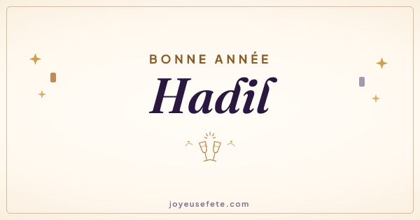 Image « Bonne année Hadil » au format large
