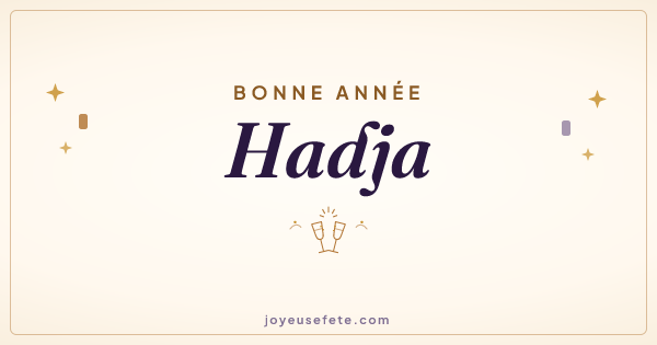 Image « Bonne année Hadja » au format large