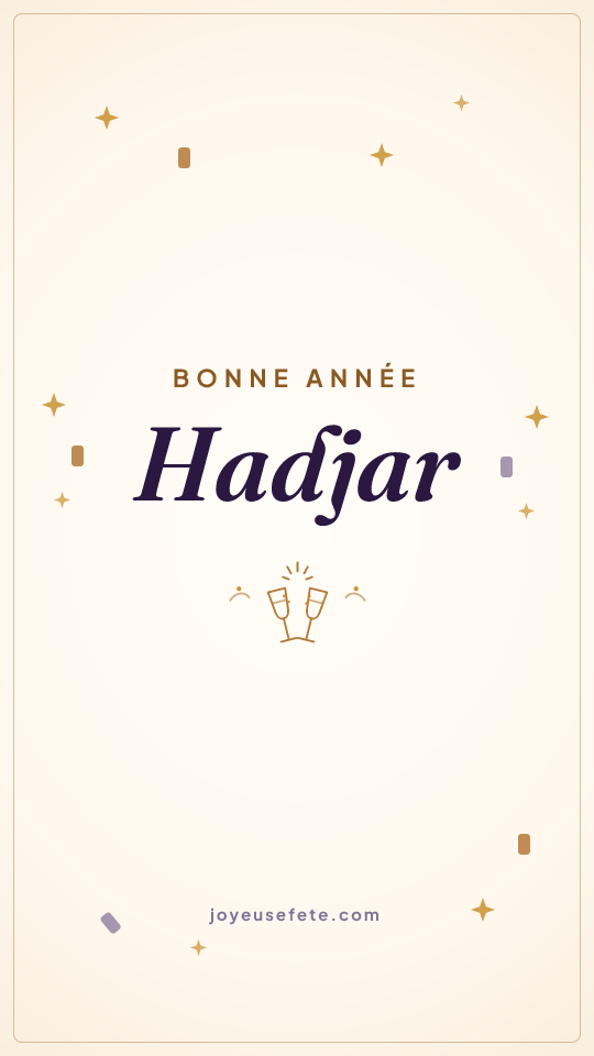 Image « Bonne année Hadjar » au format story
