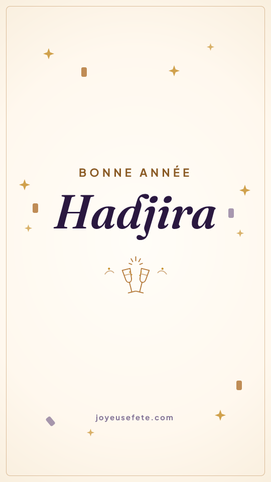 Image « Bonne année Hadjira » au format story