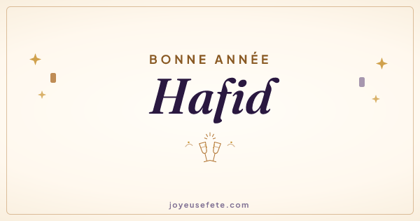 Image « Bonne année Hafid » au format large