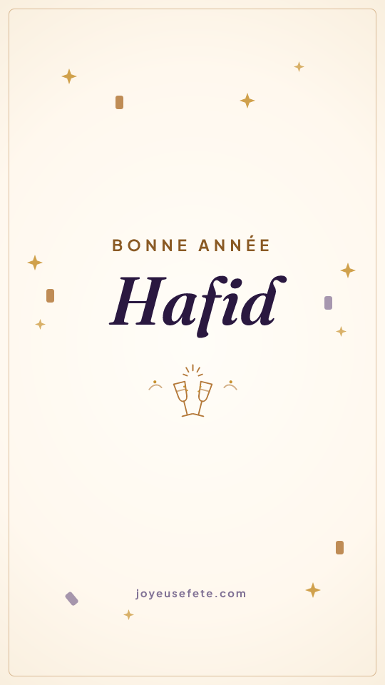 Image « Bonne année Hafid » au format story