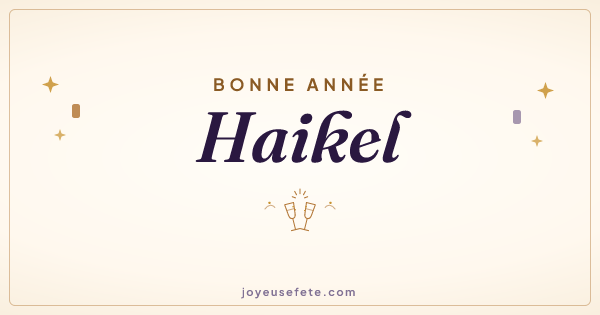 Image « Bonne année Haikel » au format large