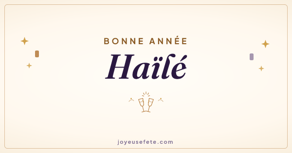 Image « Bonne année Haïlé » au format large