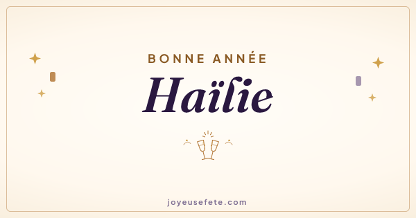Image « Bonne année Haïlie » au format large