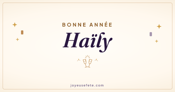 Image « Bonne année Haïly » au format large