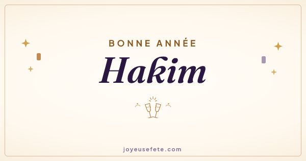 Image « Bonne année Hakim » au format large