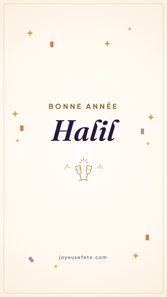 Image « Bonne année Halil » au format story