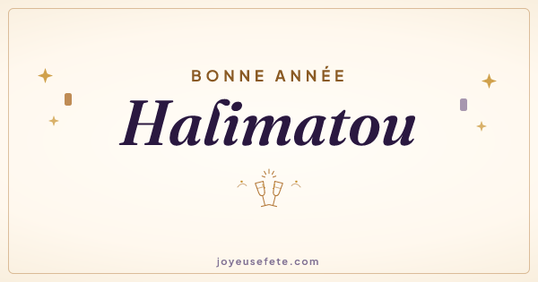 Image « Bonne année Halimatou » au format large