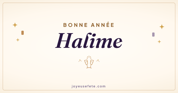 Image « Bonne année Halime » au format large