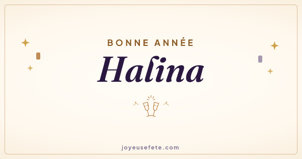 Image « Bonne année Halina » au format large