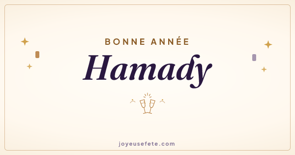 Image « Bonne année Hamady » au format large