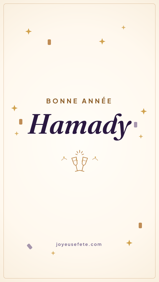 Image « Bonne année Hamady » au format story