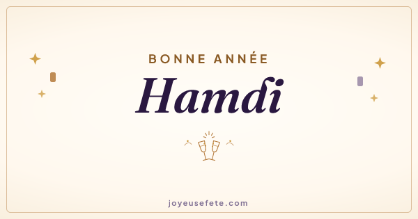 Image « Bonne année Hamdi » au format large