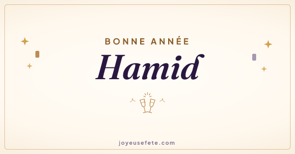 Image « Bonne année Hamid » au format large