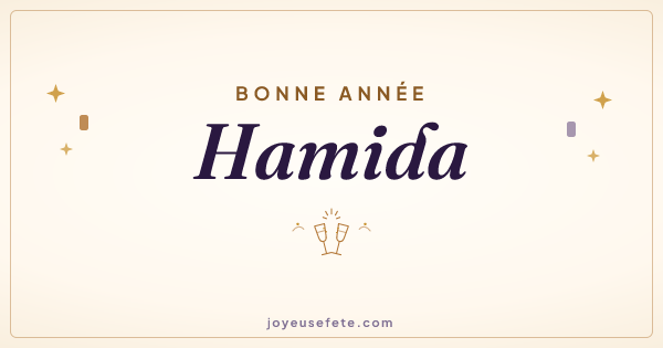 Image « Bonne année Hamida » au format large