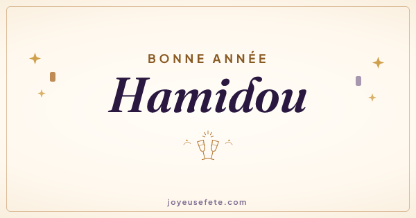 Image « Bonne année Hamidou » au format large