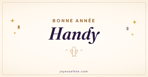 Image « Bonne année Handy » au format large