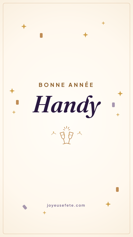 Image « Bonne année Handy » au format story