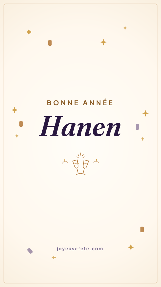 Image « Bonne année Hanen » au format story