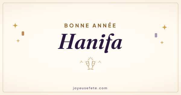 Image « Bonne année Hanifa » au format large