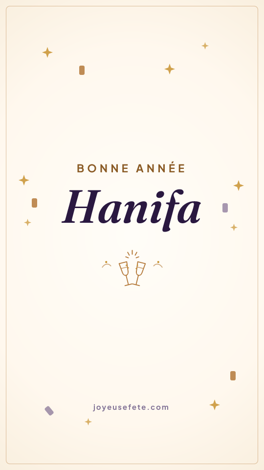 Image « Bonne année Hanifa » au format story