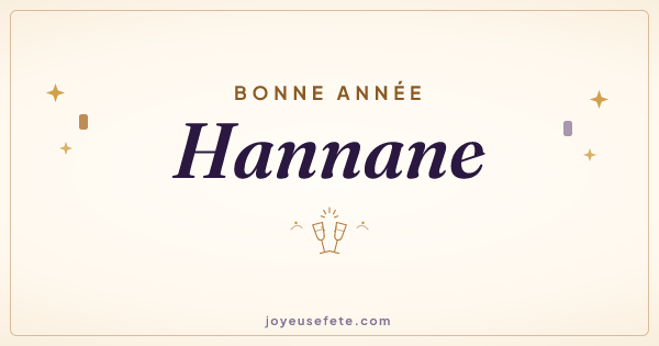 Image « Bonne année Hannane » au format large