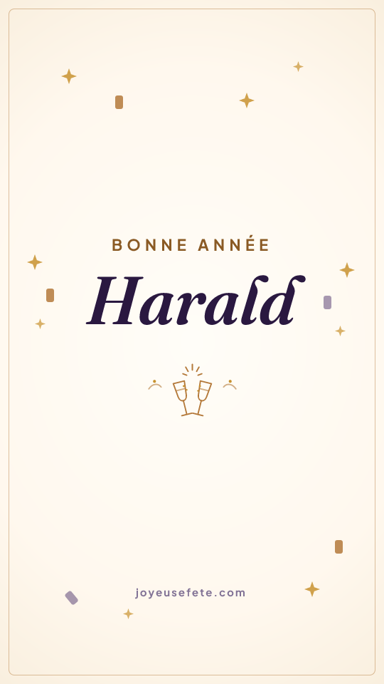 Image « Bonne année Harald » au format story