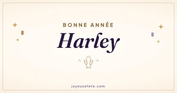Image « Bonne année Harley » au format large
