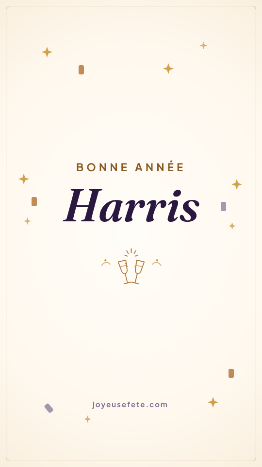 Image « Bonne année Harris » au format story