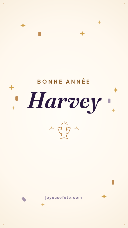 Image « Bonne année Harvey » au format story