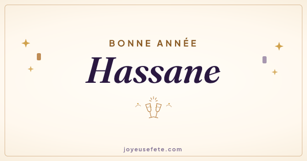 Image « Bonne année Hassane » au format large