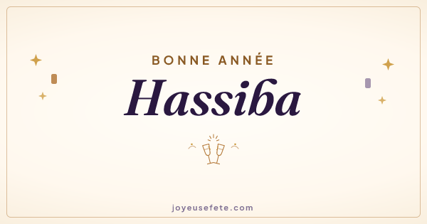 Image « Bonne année Hassiba » au format large