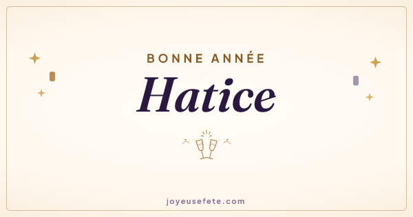 Image « Bonne année Hatice » au format large