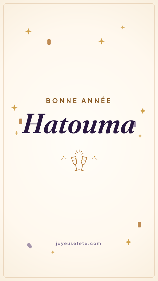 Image « Bonne année Hatouma » au format story