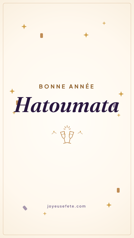 Image « Bonne année Hatoumata » au format story