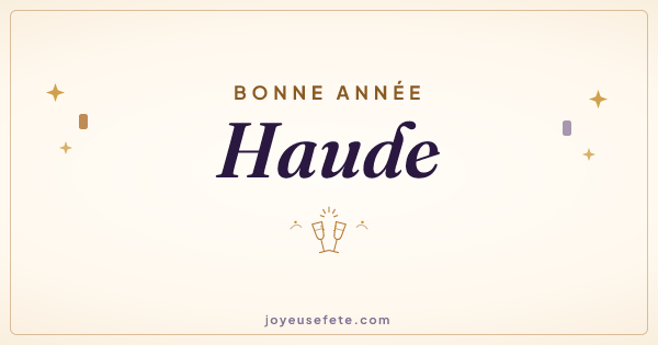 Image « Bonne année Haude » au format large