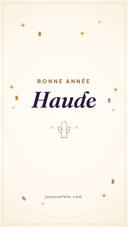 Image « Bonne année Haude » au format story
