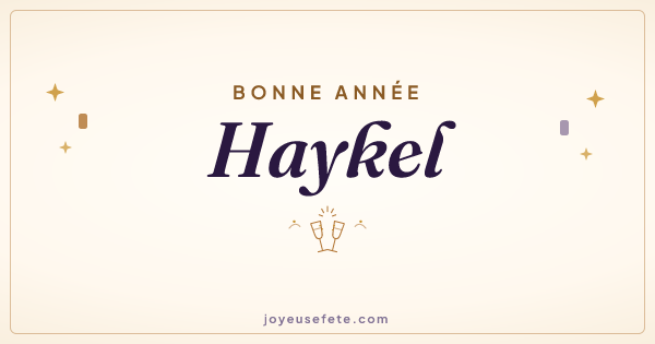 Image « Bonne année Haykel » au format large