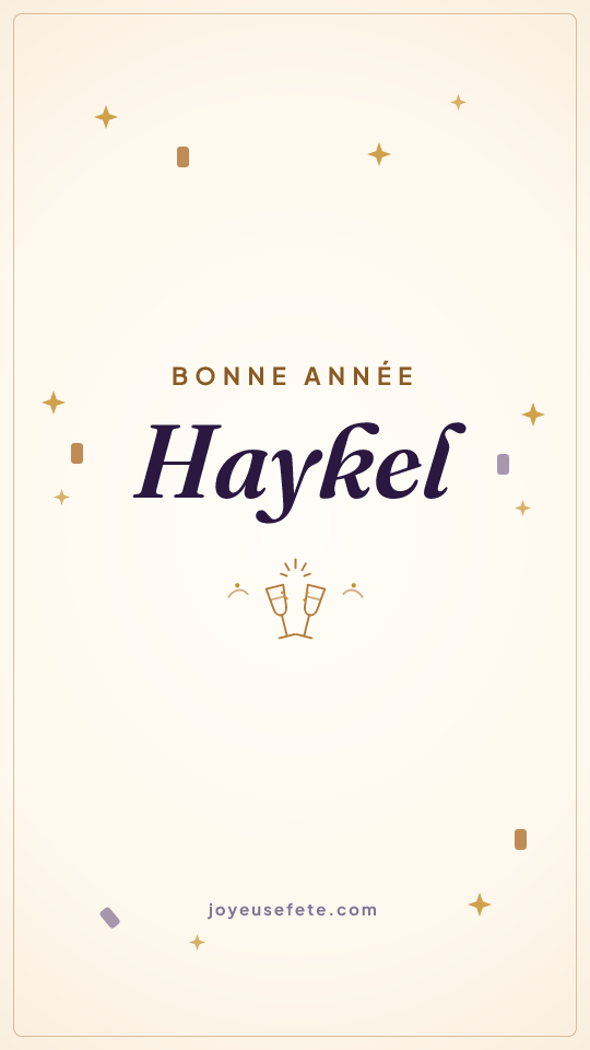Image « Bonne année Haykel » au format story