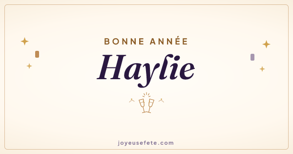 Image « Bonne année Haylie » au format large