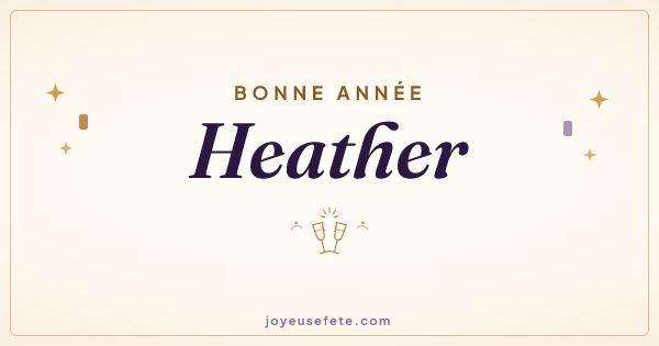 Image « Bonne année Heather » au format large