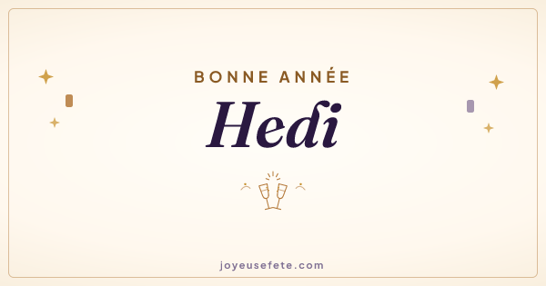 Image « Bonne année Hedi » au format large