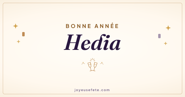 Image « Bonne année Hedia » au format large