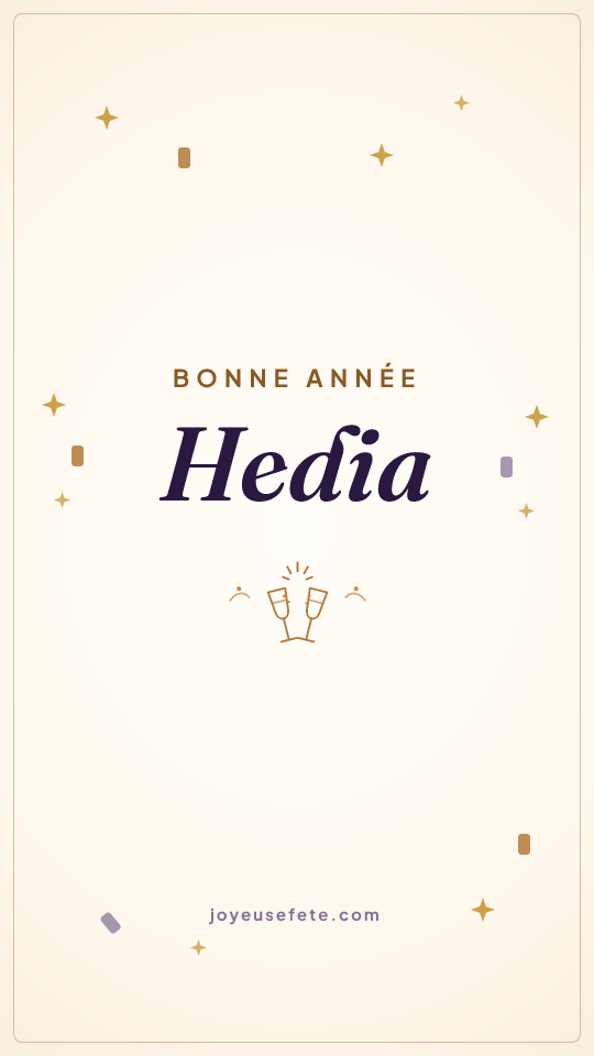 Image « Bonne année Hedia » au format story