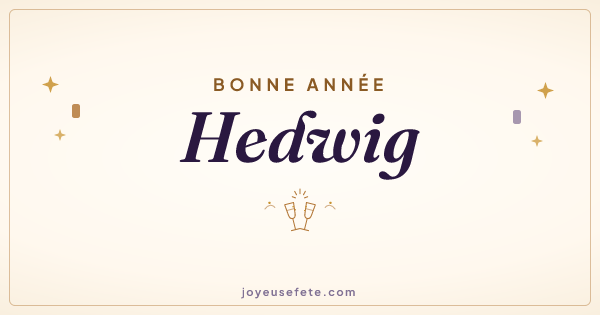 Image « Bonne année Hedwig » au format large