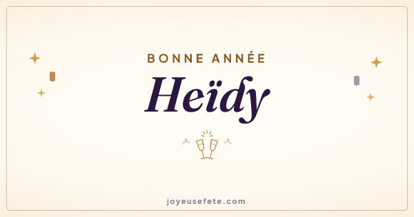 Image « Bonne année Heïdy » au format large