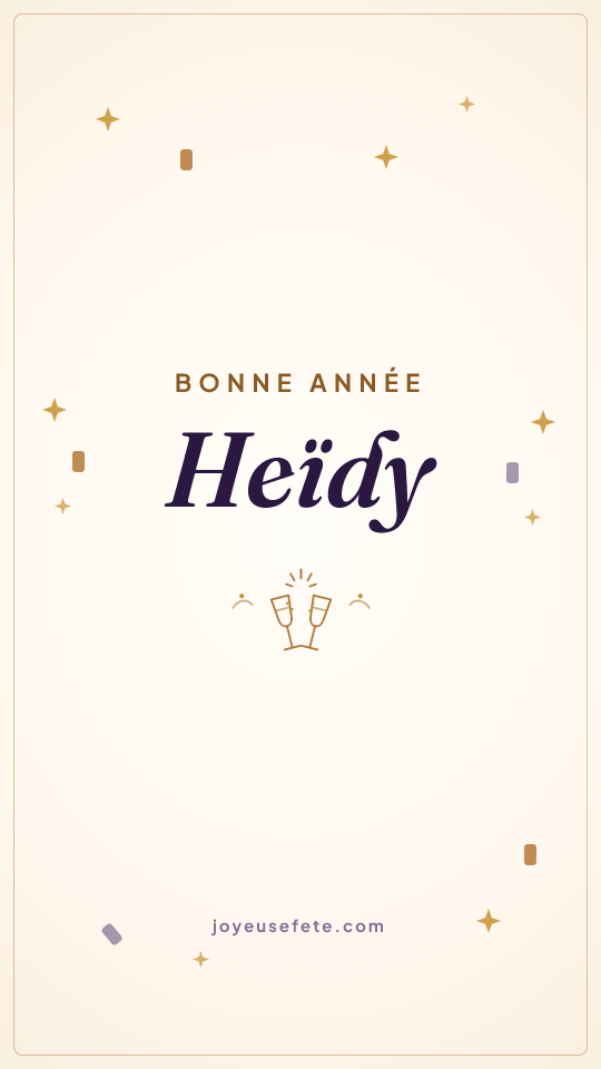 Image « Bonne année Heïdy » au format story
