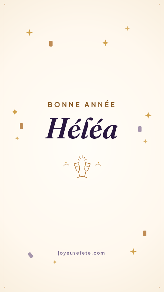 Image « Bonne année Héléa » au format story