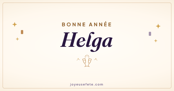 Image « Bonne année Helga » au format large